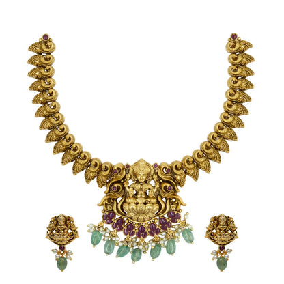 Antique Lakshmi Necklace set T-33