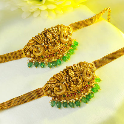 Traditional Temple Jewellery Baju Band for Brides | Gold Look Armlet