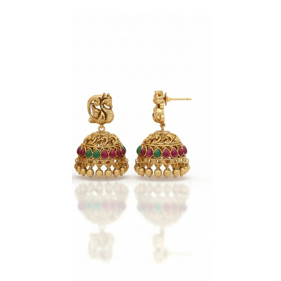 Lakshmi-Peacock Short Necklace Set K-1602