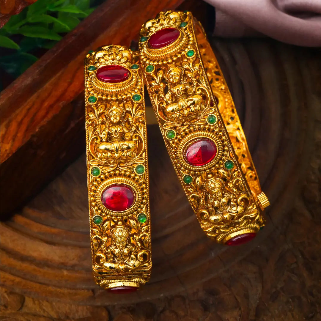 Lakshmi Kundan Temple Bangles