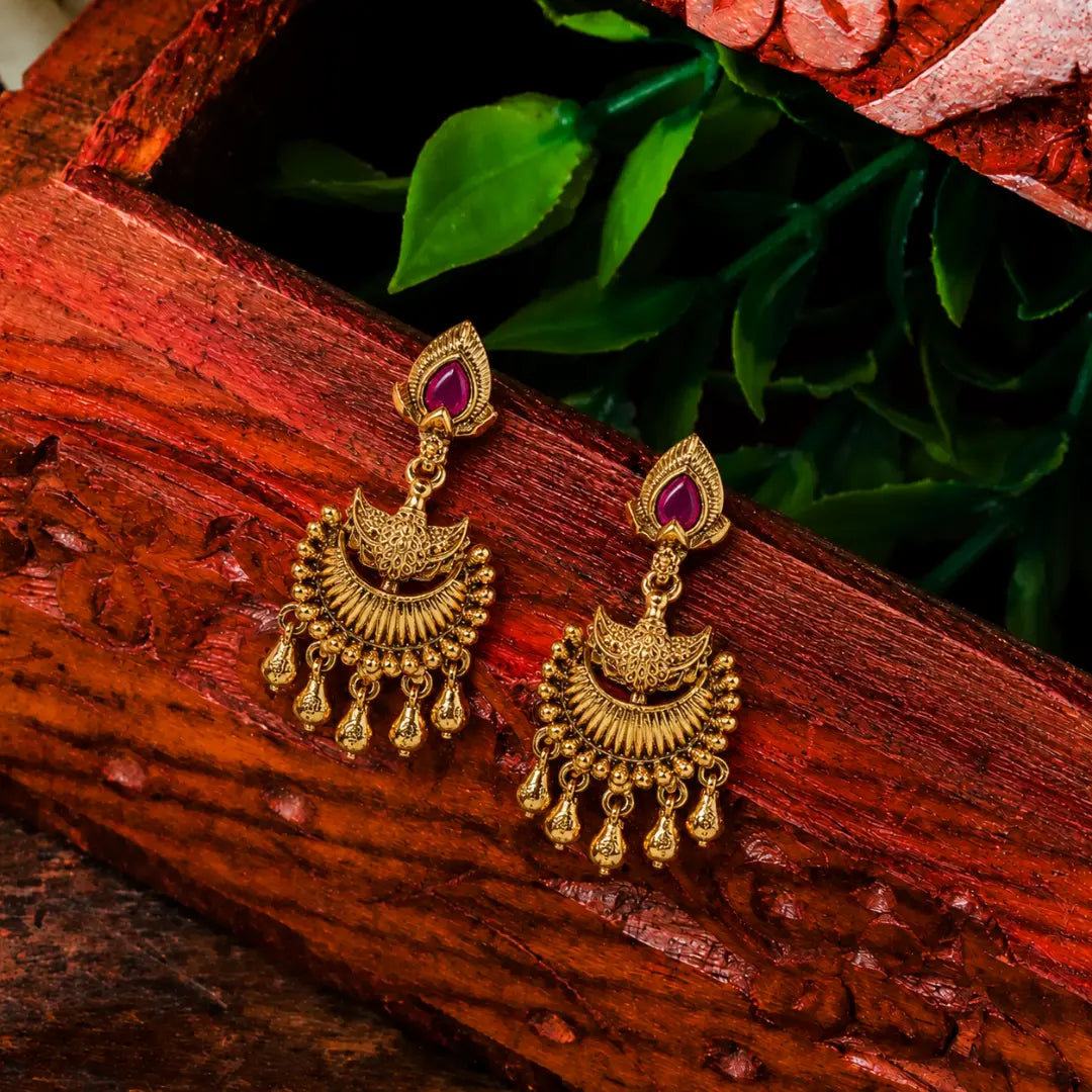 Small Antique  Gold-Plated Bali R-2169