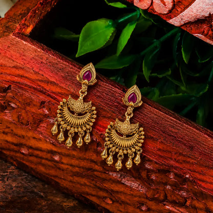 Small Antique  Gold-Plated Bali R-2169