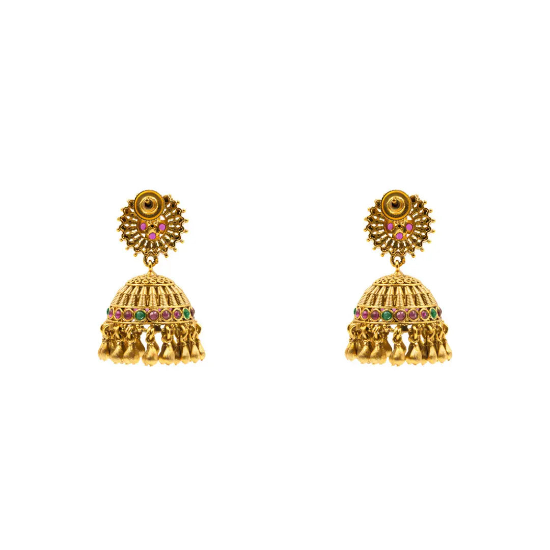 Intricate Temple Short Necklace K-1534