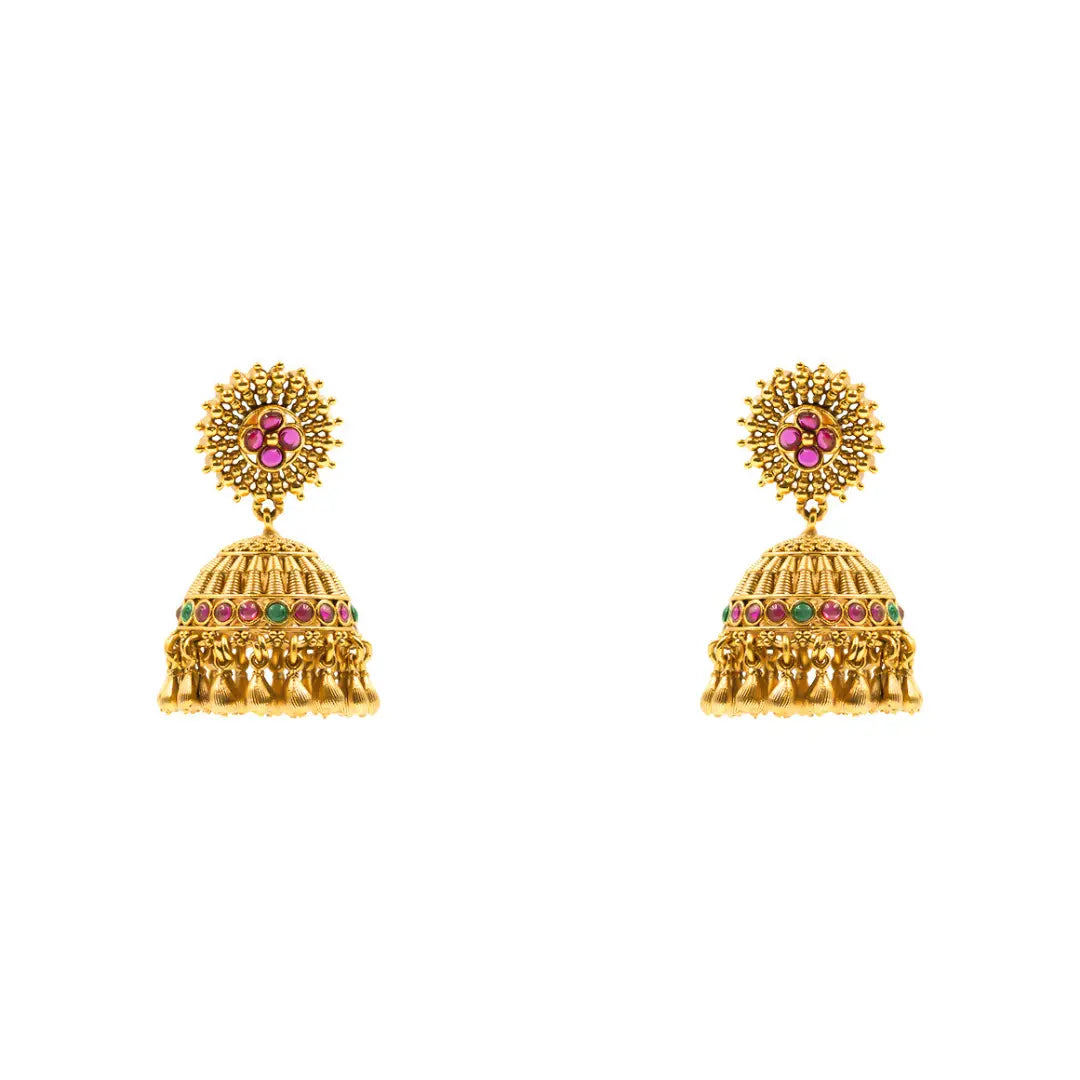 Intricate Temple Short Necklace K-1534