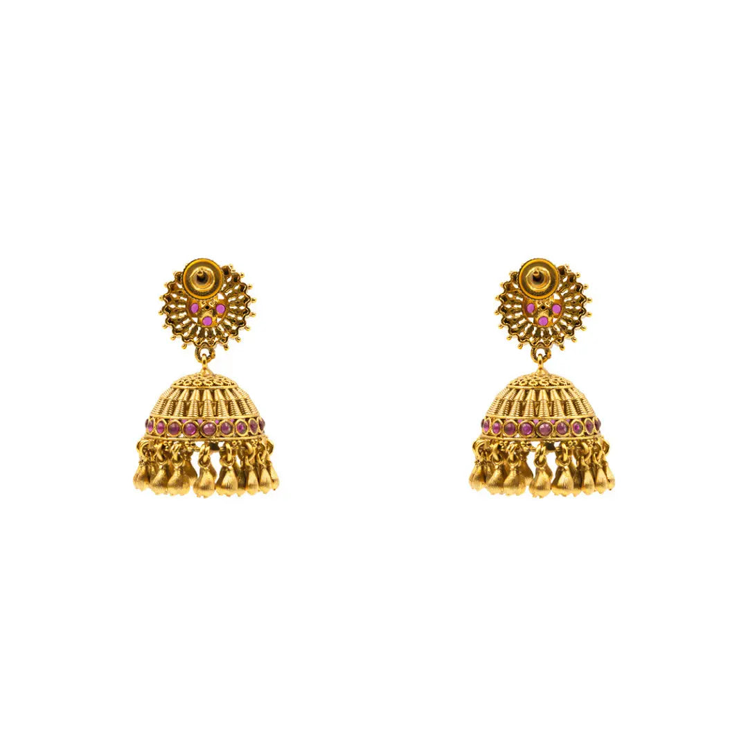 Intricate Temple Short Necklace K-1534