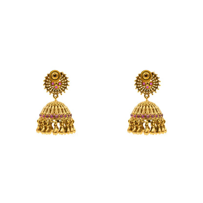 Intricate Temple Short Necklace K-1534