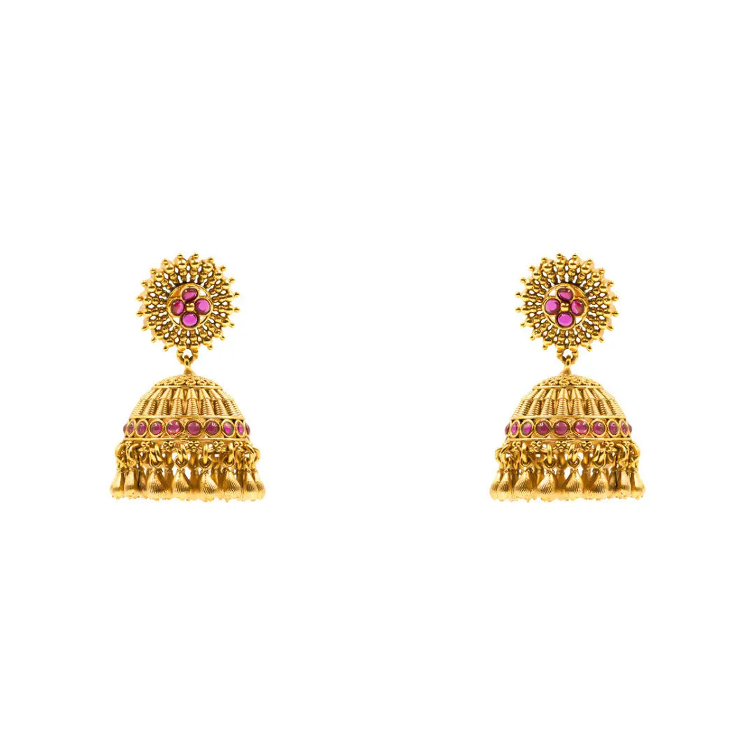 Intricate Temple Short Necklace K-1534
