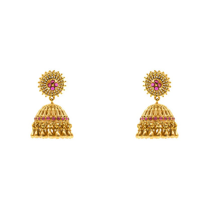 Intricate Temple Short Necklace K-1534