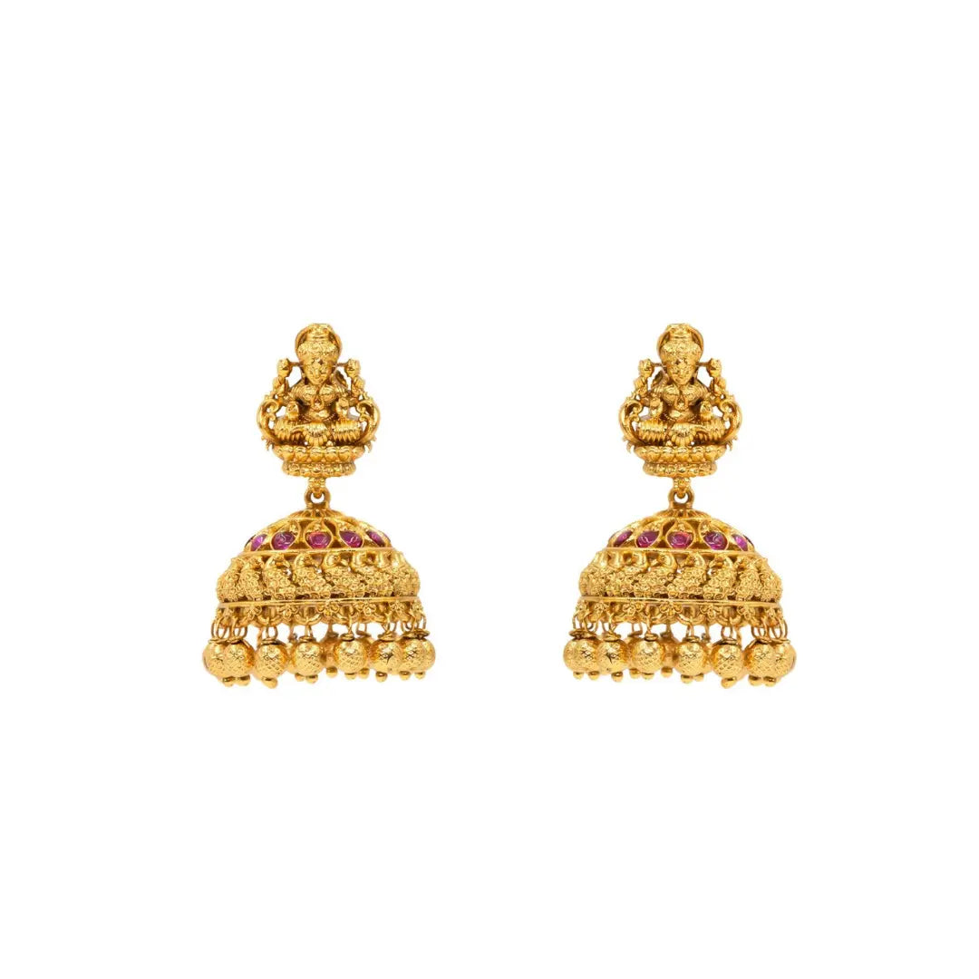 Antique Traditional Laxmi Short Necklace Set K-1210