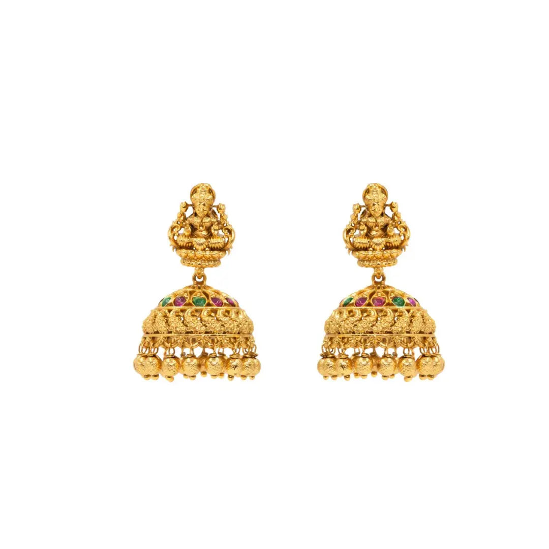 Antique Traditional Laxmi Short Necklace Set K-1210