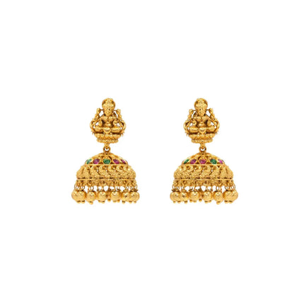 Antique Traditional Laxmi Short Necklace Set K-1210