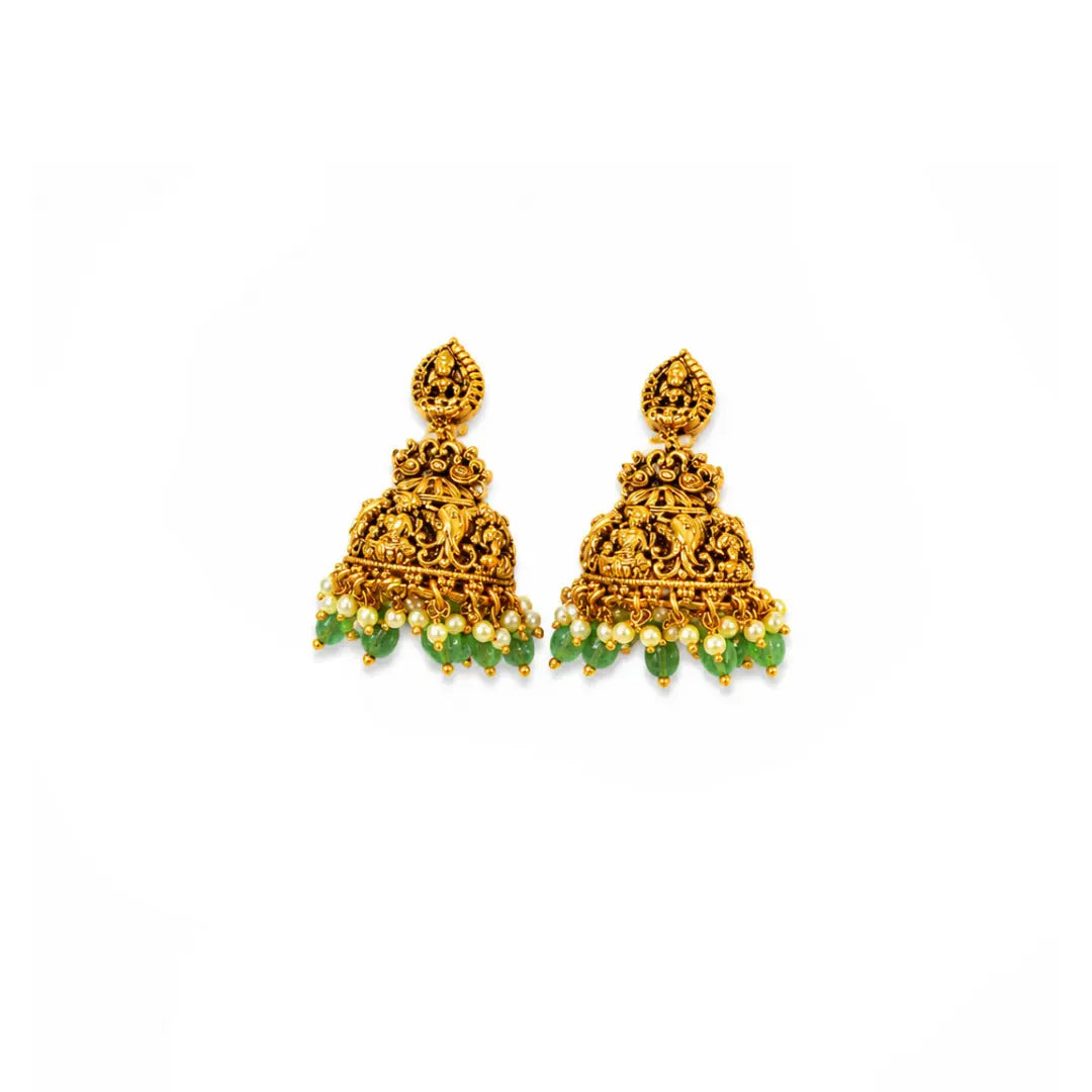 Divine Lakshmi Temple Short Necklace Set J-138