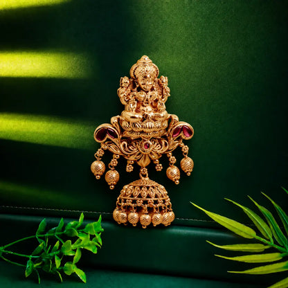 Divine Laxmi Temple Hair Broach T-53
