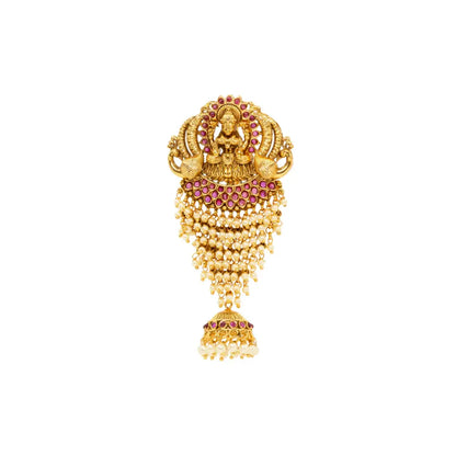 Gold-Plated Laxmi Hair Broach
