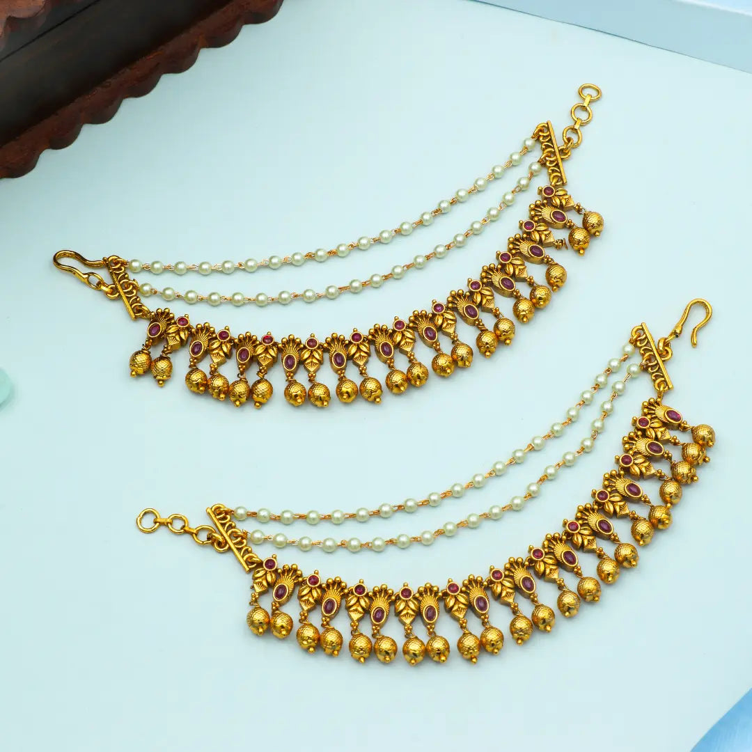 Ethnic and Traditional Ear Chain N-756