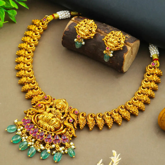Antique Lakshmi Necklace set T-33