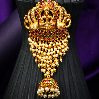 Gold-Plated Laxmi Hair Broach