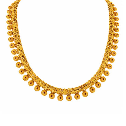 Antique Swarna Kodi Kanti Combo Necklace Set | Gold-Plated Temple