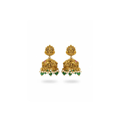 Laxmi Design Temple Jewellery Long Necklace Set | South Indian Bridal J-1243