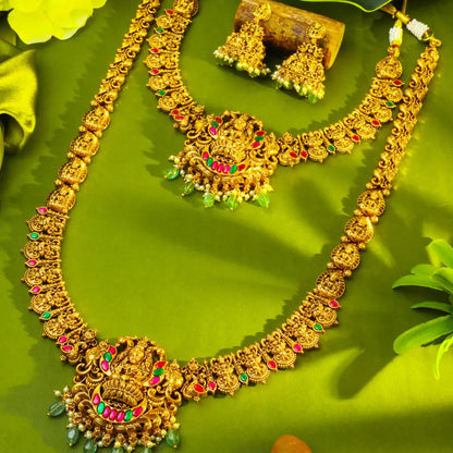 Divine Lakshmi Temple Combo Necklace Set J-139N