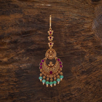 Auspicious Maa Lakshmi Antique Finish Maang Tikka T-10