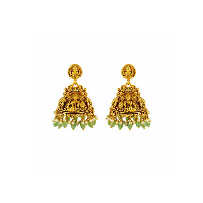 Divine Lakshmi Temple Long Necklace Set J-139