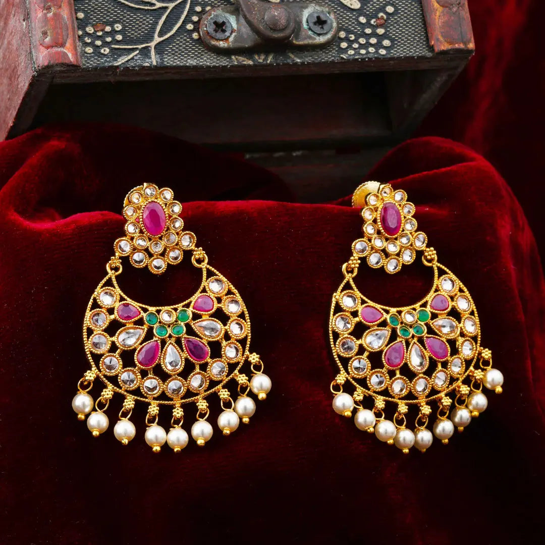 Ethnic Gold-Plated Jhumka C-37