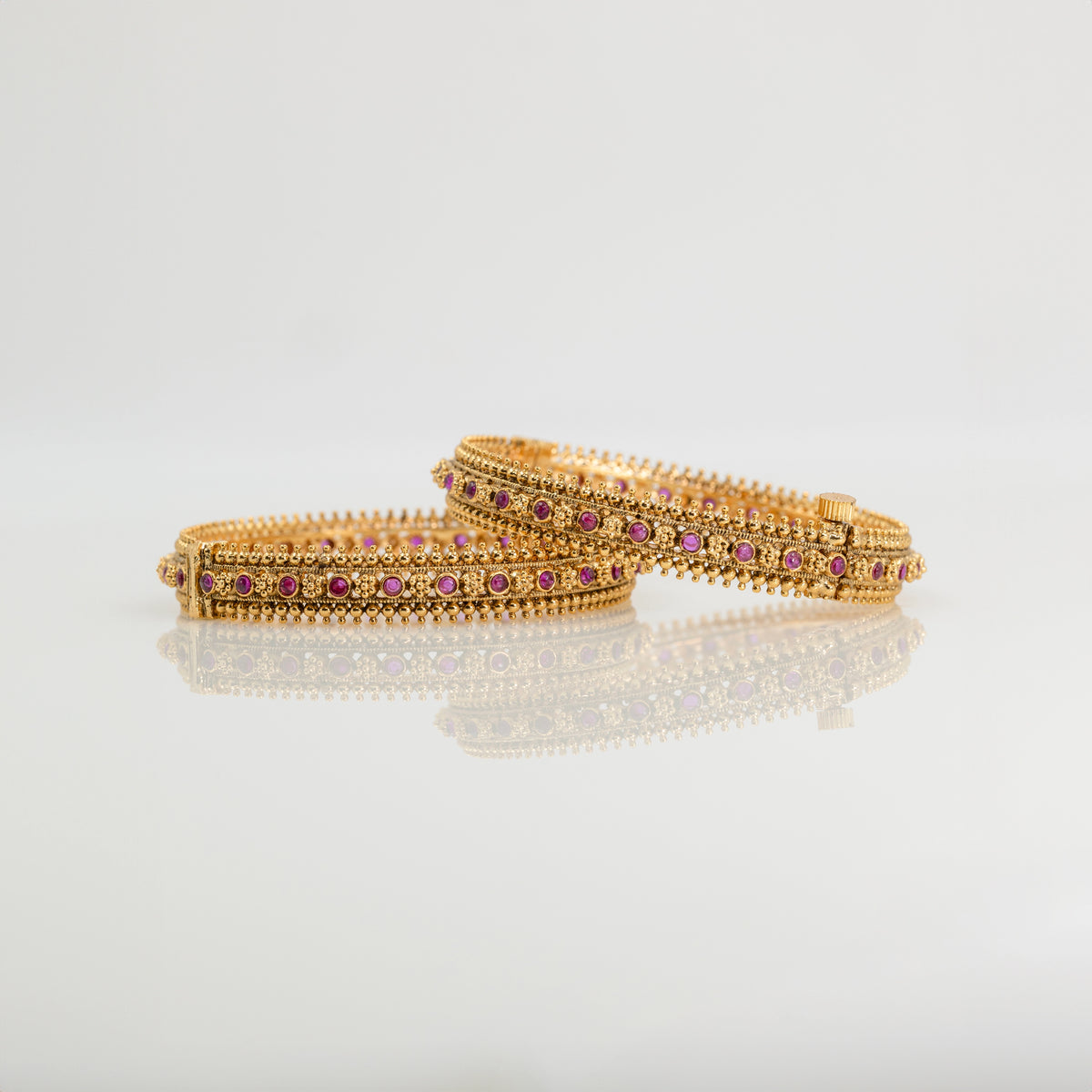 Handcrafted Antique Paired Bangle V-1824