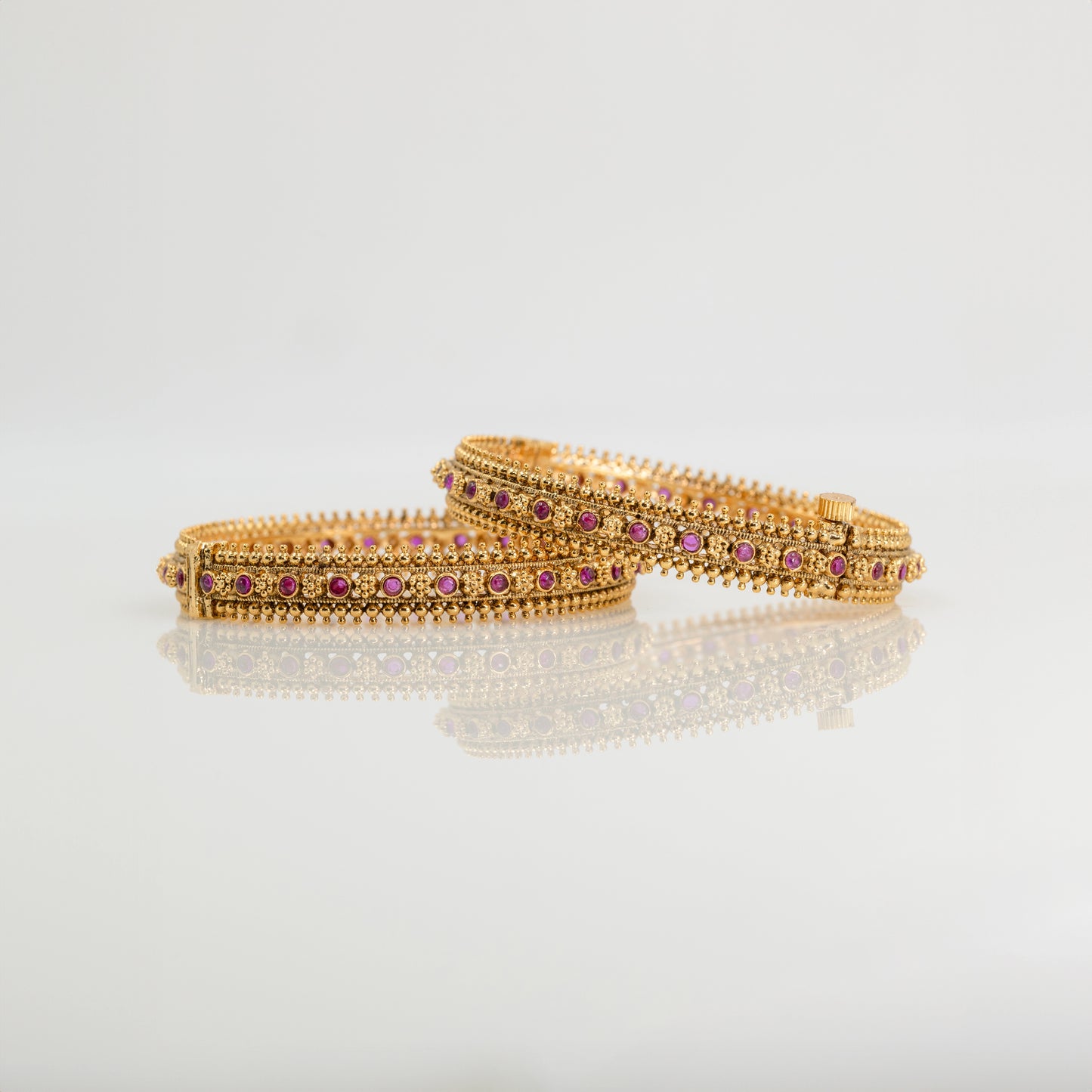 Handcrafted Antique Paired Bangle V-1824