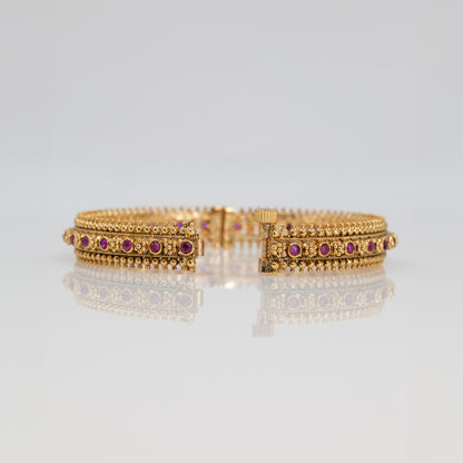 Handcrafted Antique Paired Bangle V-1824