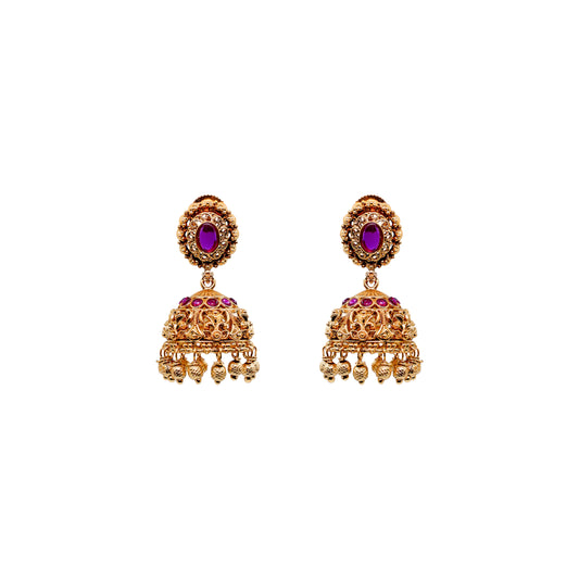 Small Gold-Plated Jhumka T-17