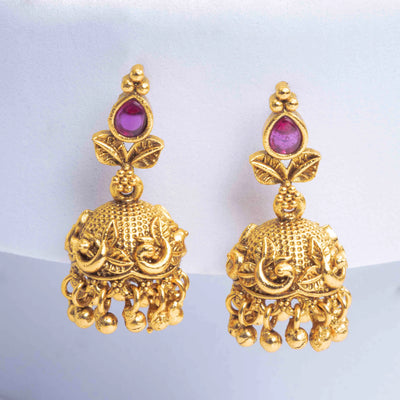 Temple Grace Small Jhumka V-110