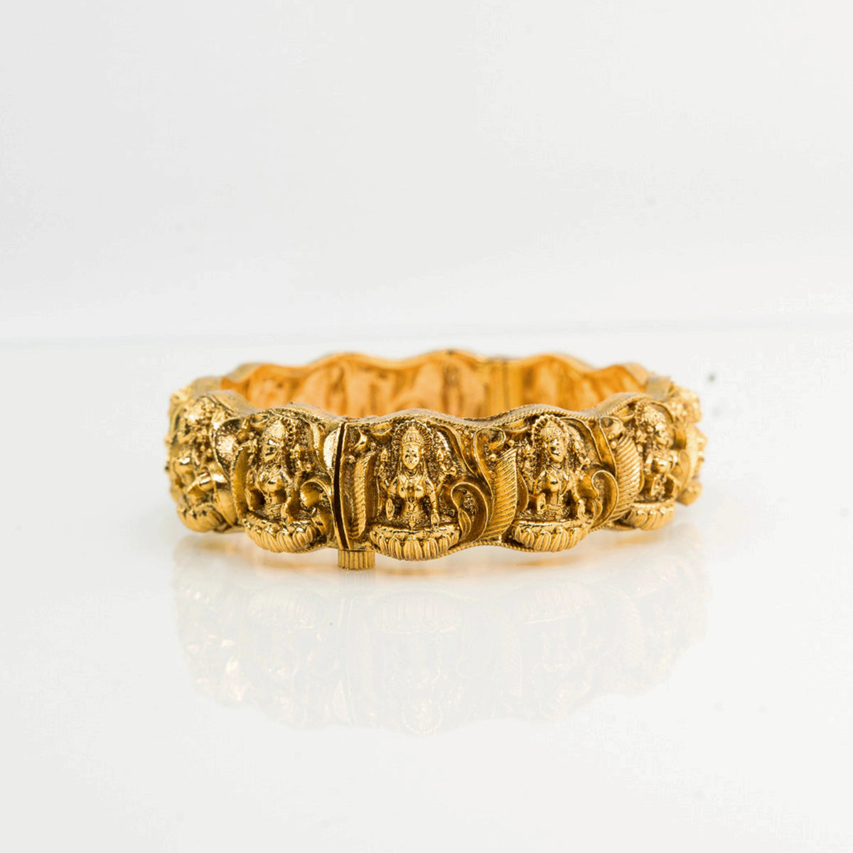 Antique Gold-Plated Lakshmi  Bangle K-108