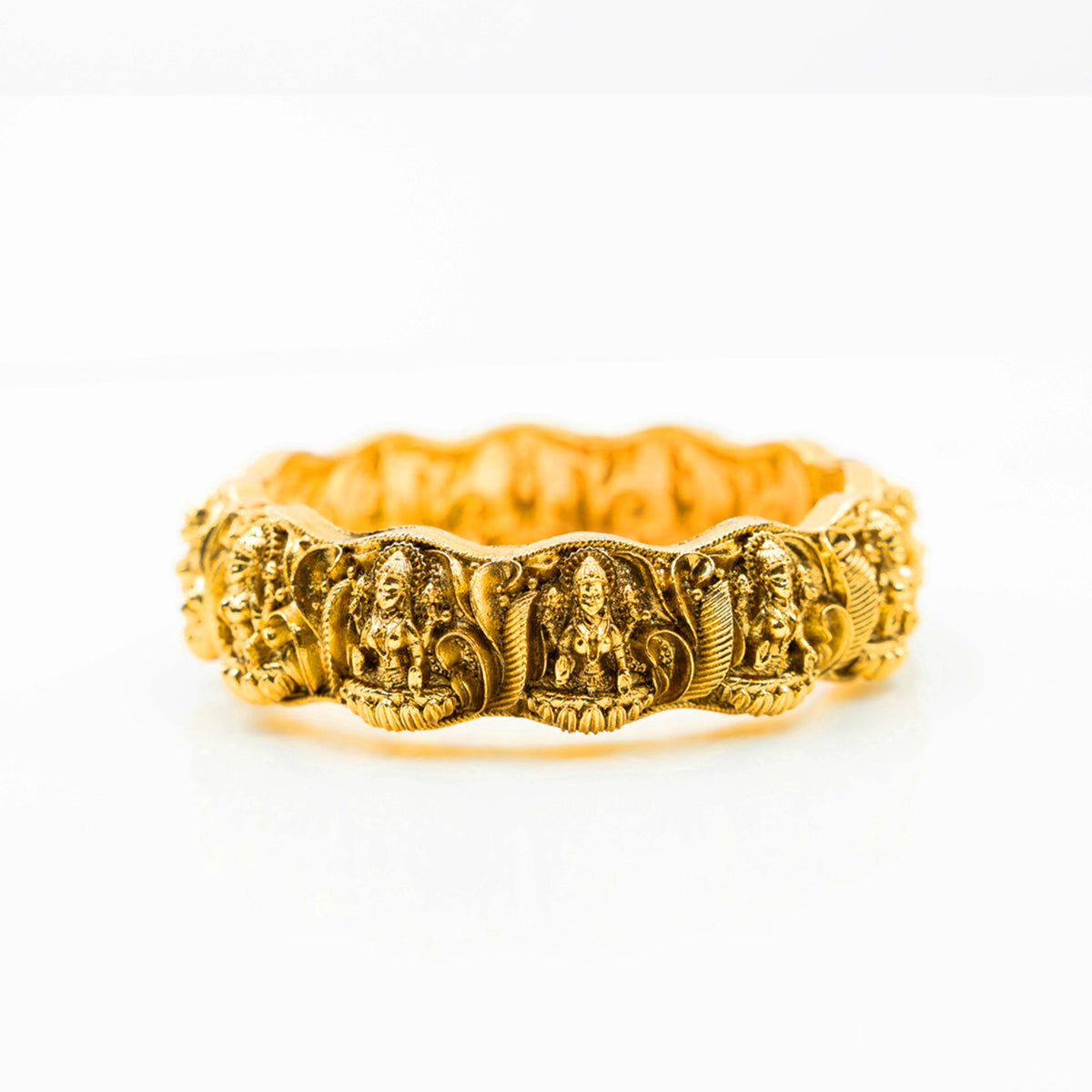 Antique Gold-Plated Lakshmi  Bangle K-108