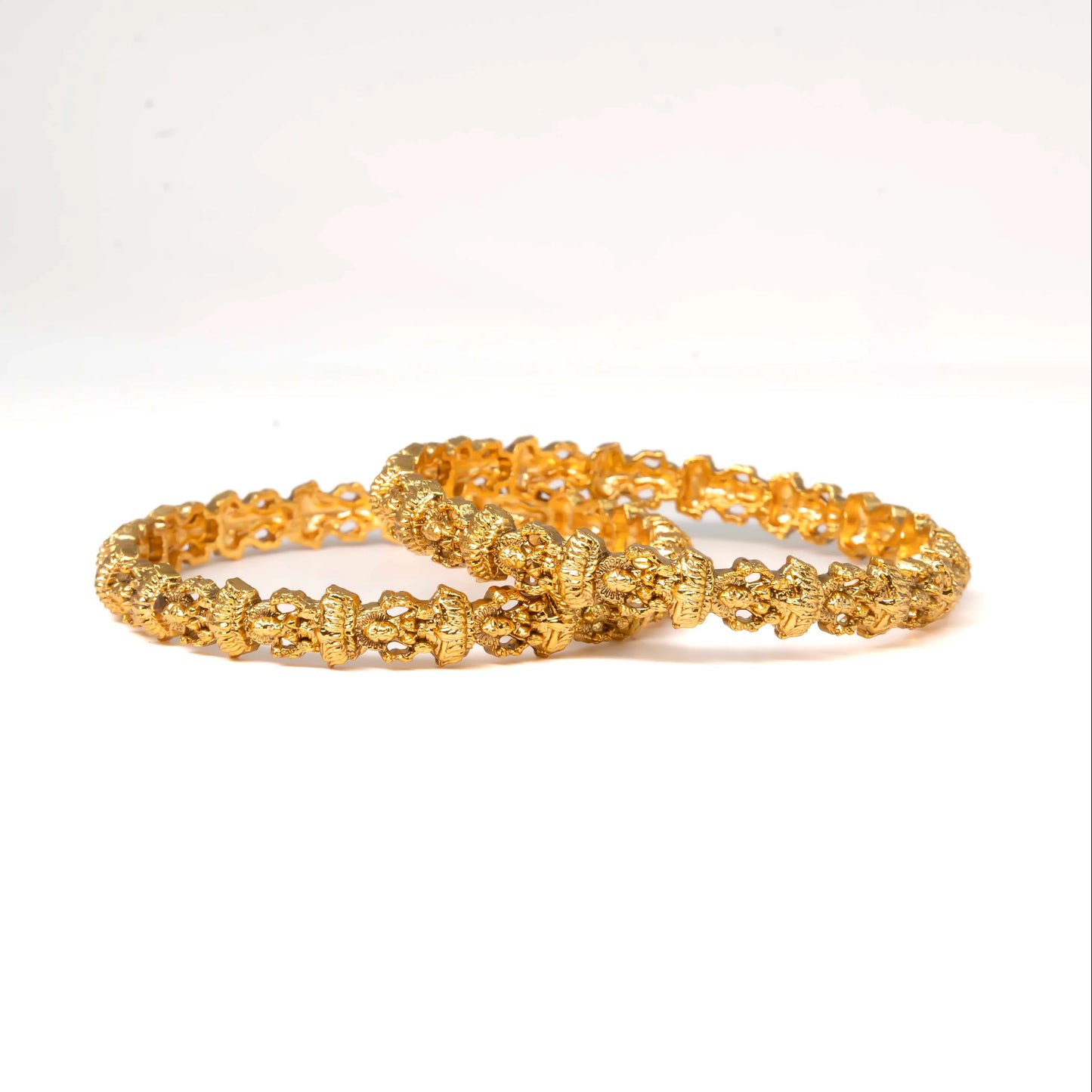 Antique Finish Gold Plated Bangles K-1002