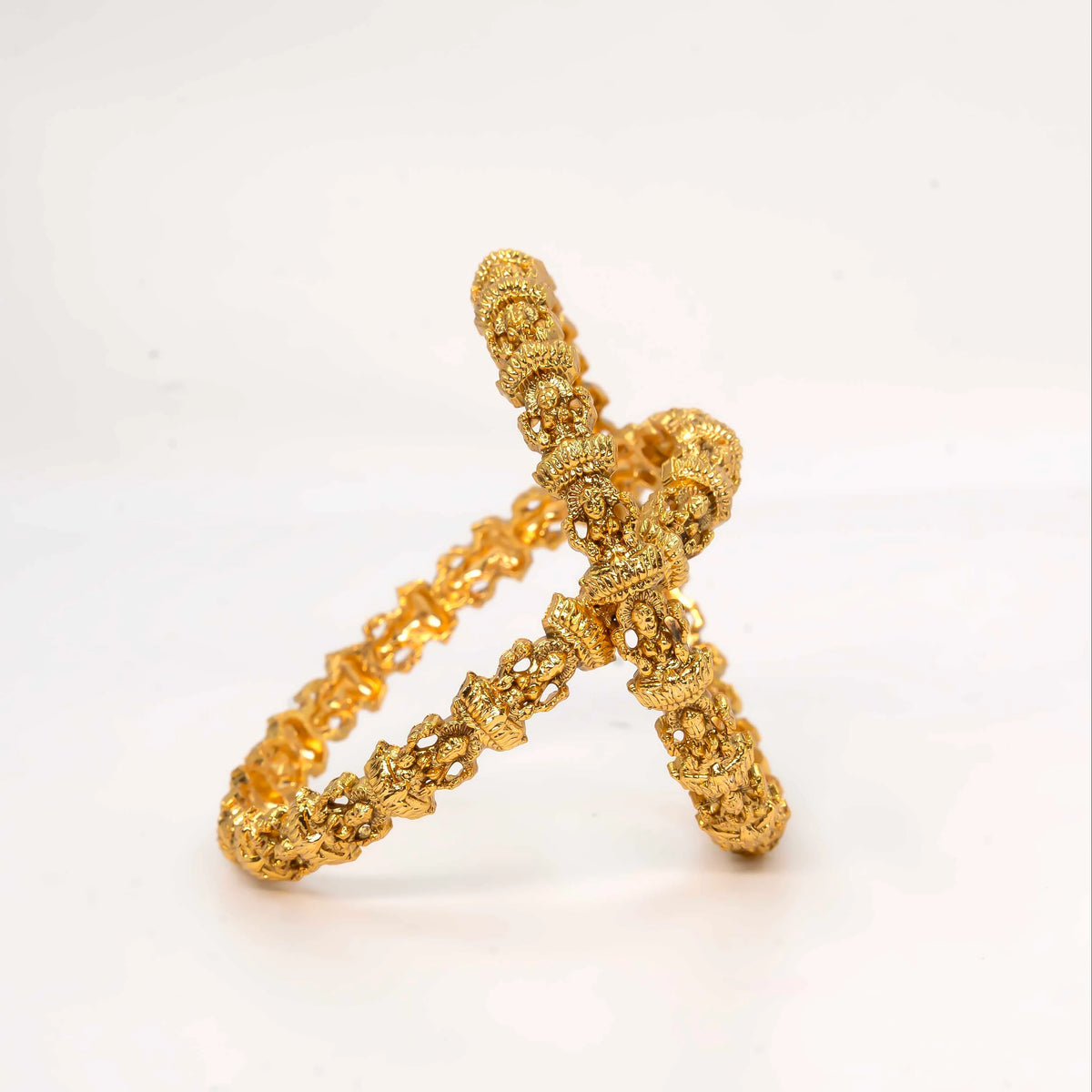 Antique Finish Gold Plated Bangles K-1002