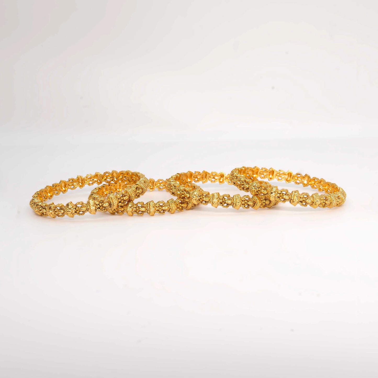 Antique Finish Gold Plated Bangles K-1002