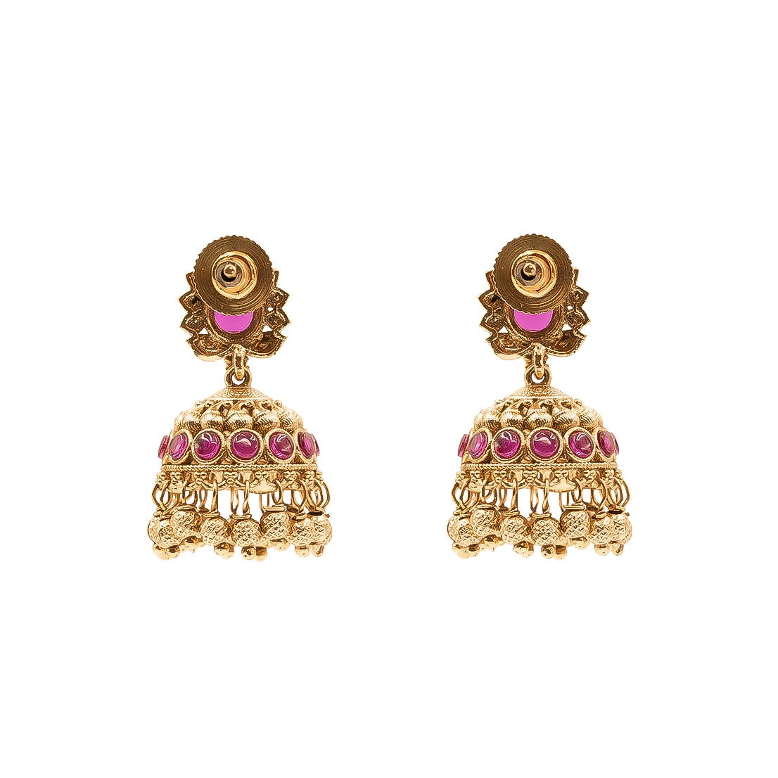 Antique Small Leaf Petal Jhumka T-16