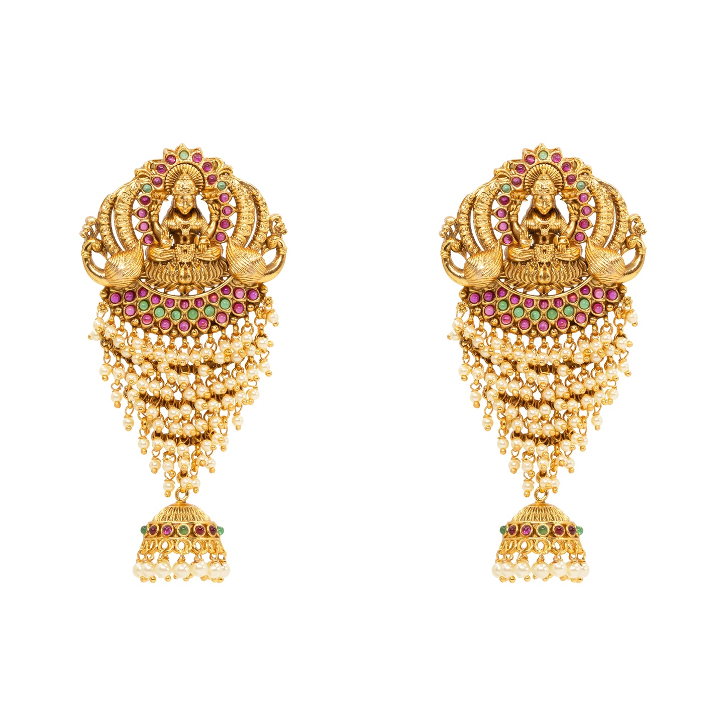 Gold-Plated Laxmi Hair Broach