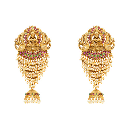 Gold-Plated Laxmi Hair Broach