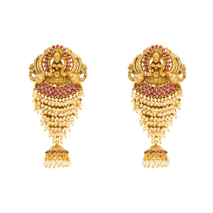 Gold-Plated Laxmi Hair Broach