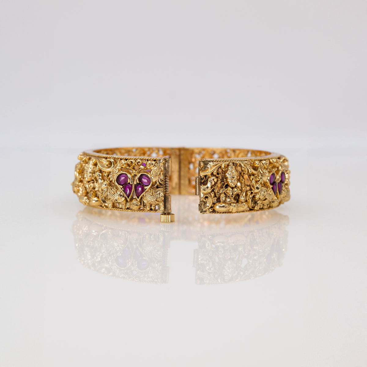 Handcrafted Gold-Plated Paired Bangles V-1767
