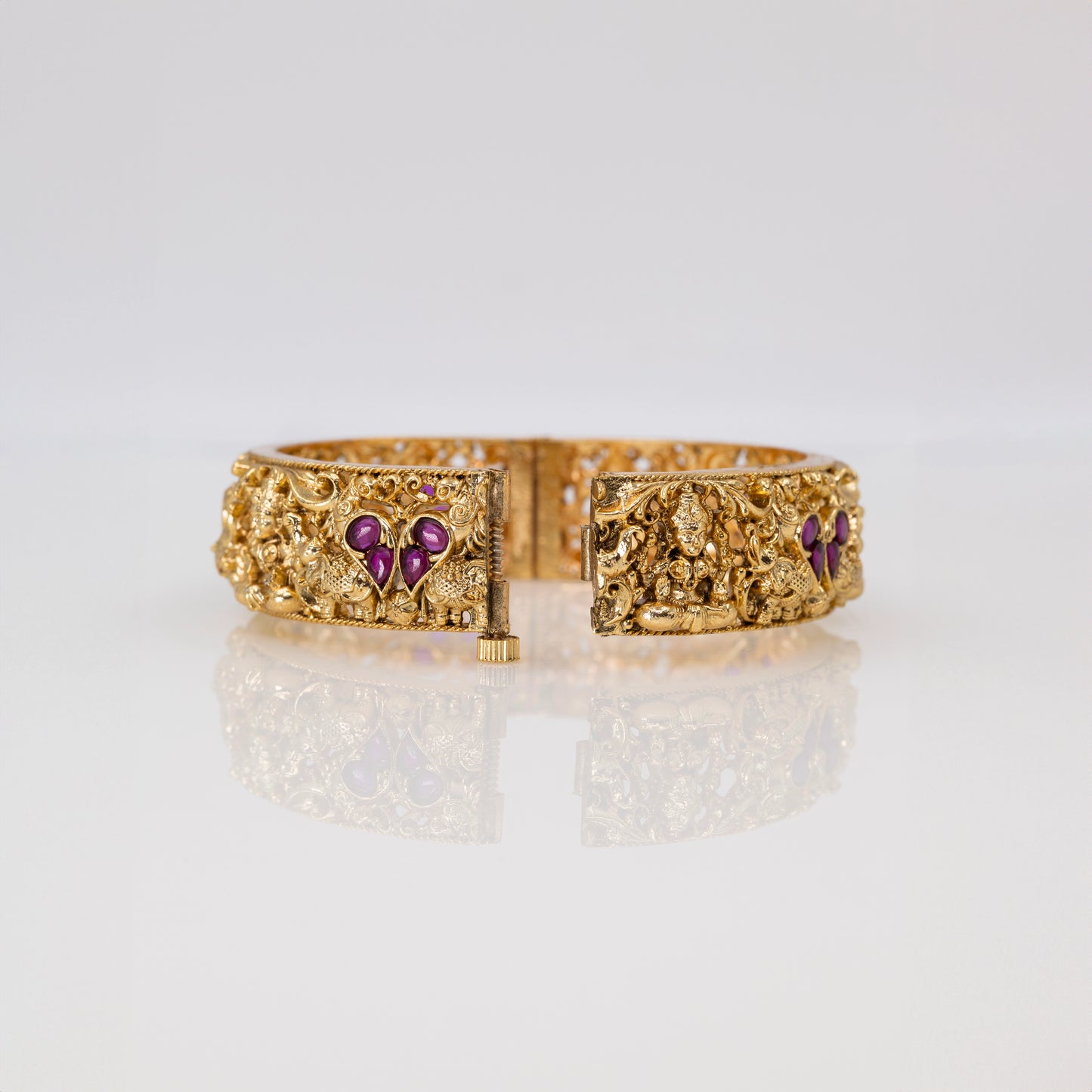 Handcrafted Gold-Plated Paired Bangles V-1767