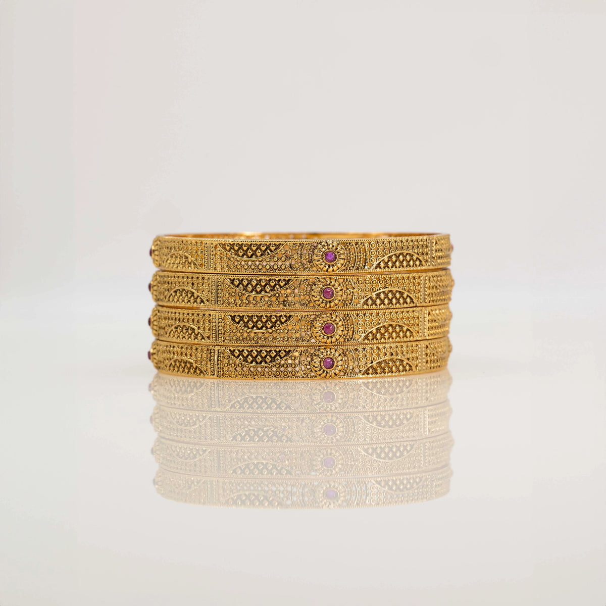 Carved Antique Temple Bangle V-1828