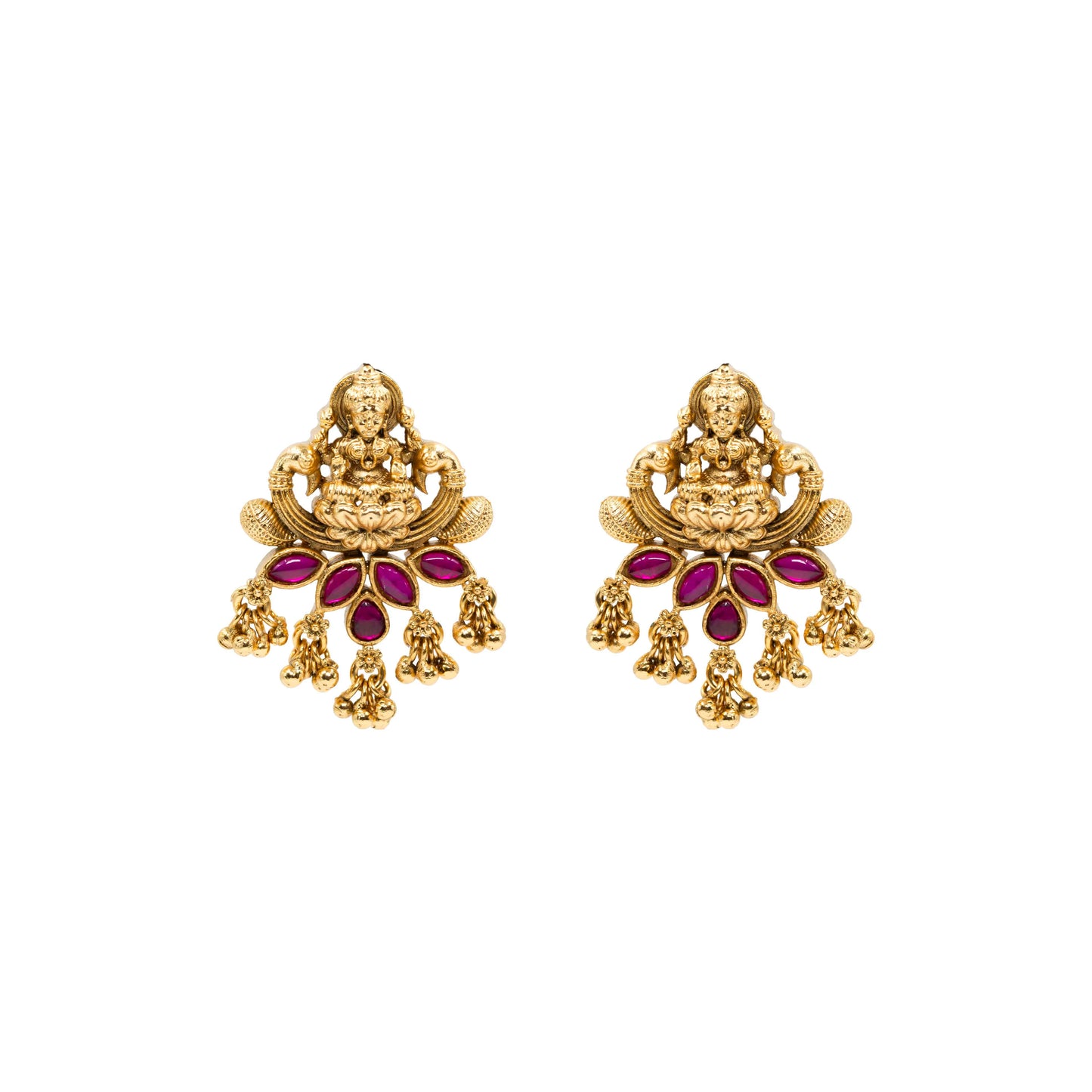 Temple-Inspired Antique Gold Plated Bali V-1652
