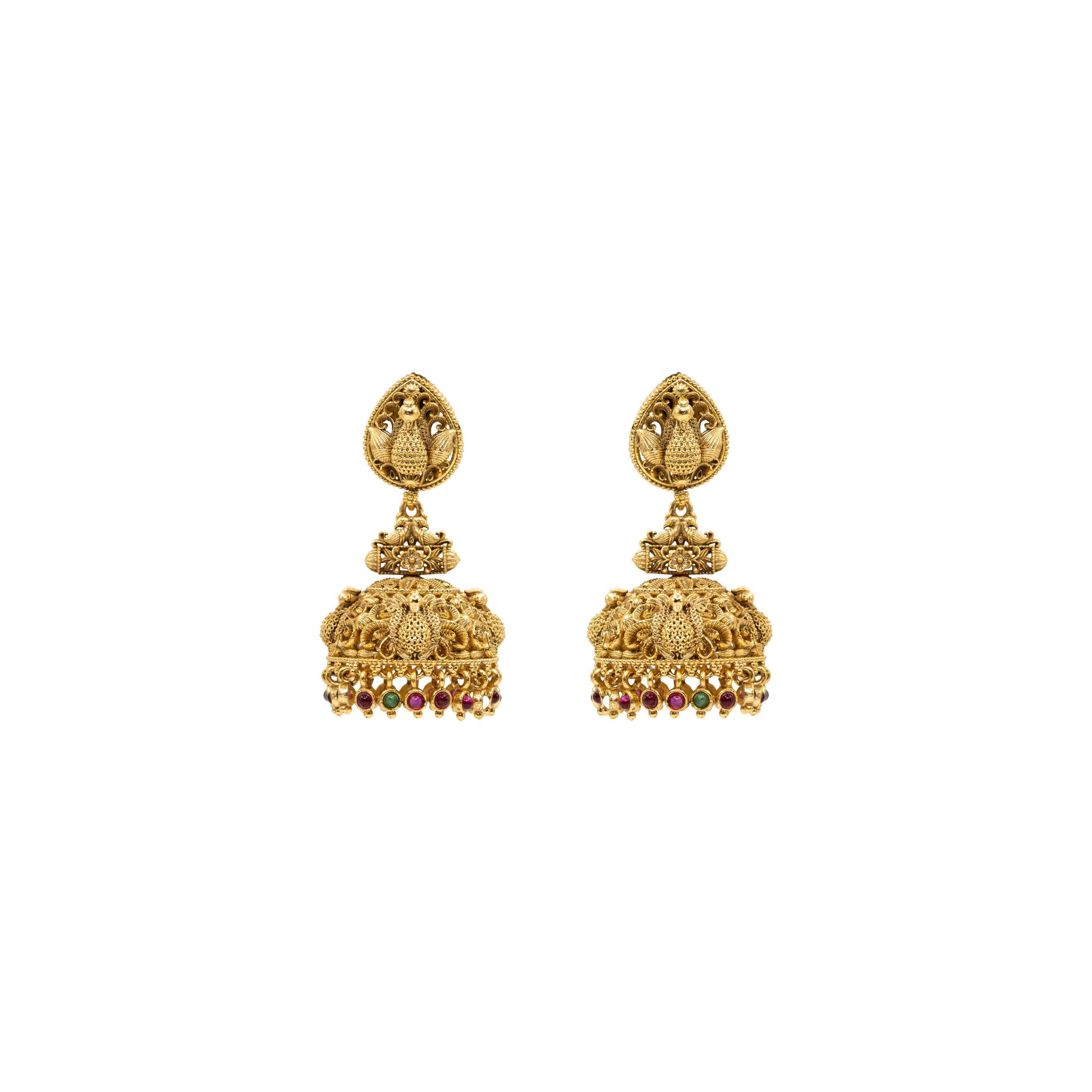 Grand Peacock Tradition Jhumka R-1277