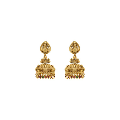 Grand Peacock Tradition Jhumka R-1277