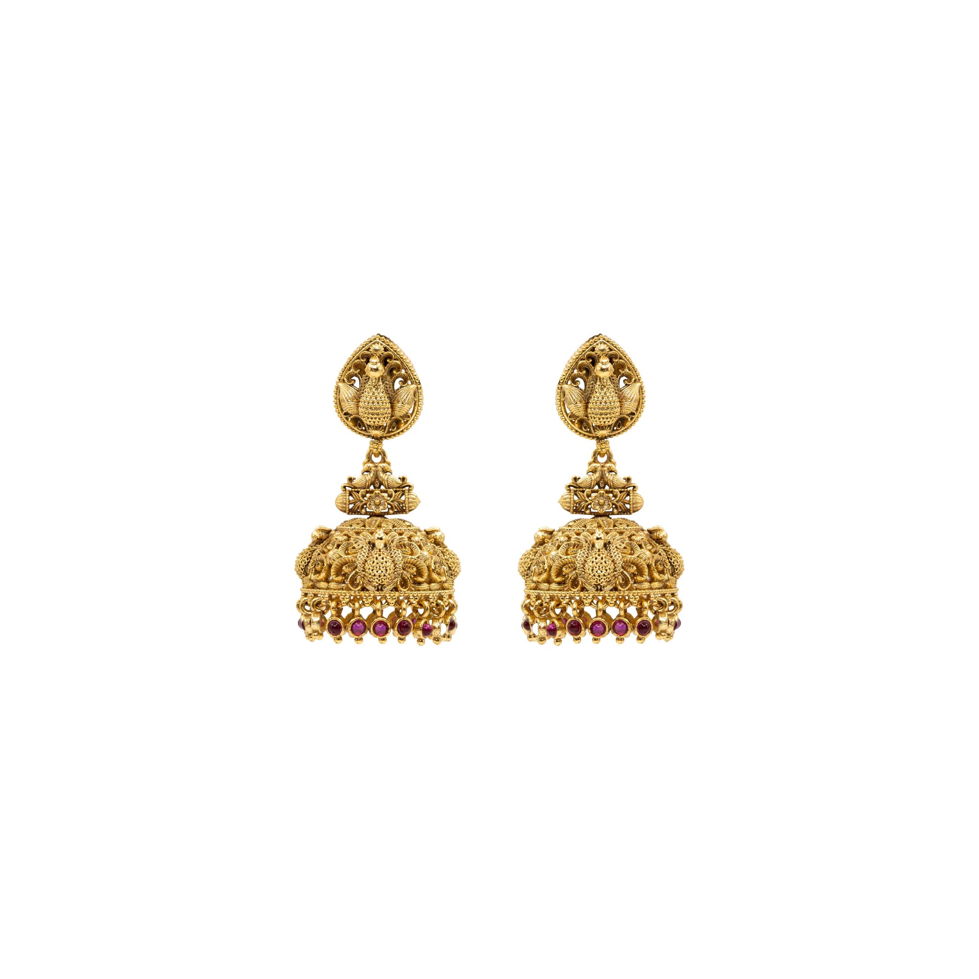 Grand Peacock Tradition Jhumka R-1277