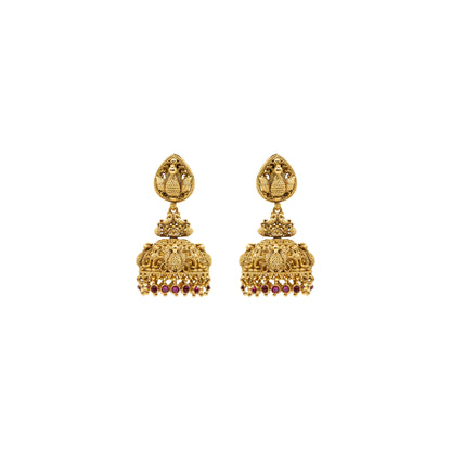 Grand Peacock Tradition Jhumka R-1277