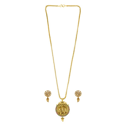 Divine Ram Parivar Temple Pendant Set T-77